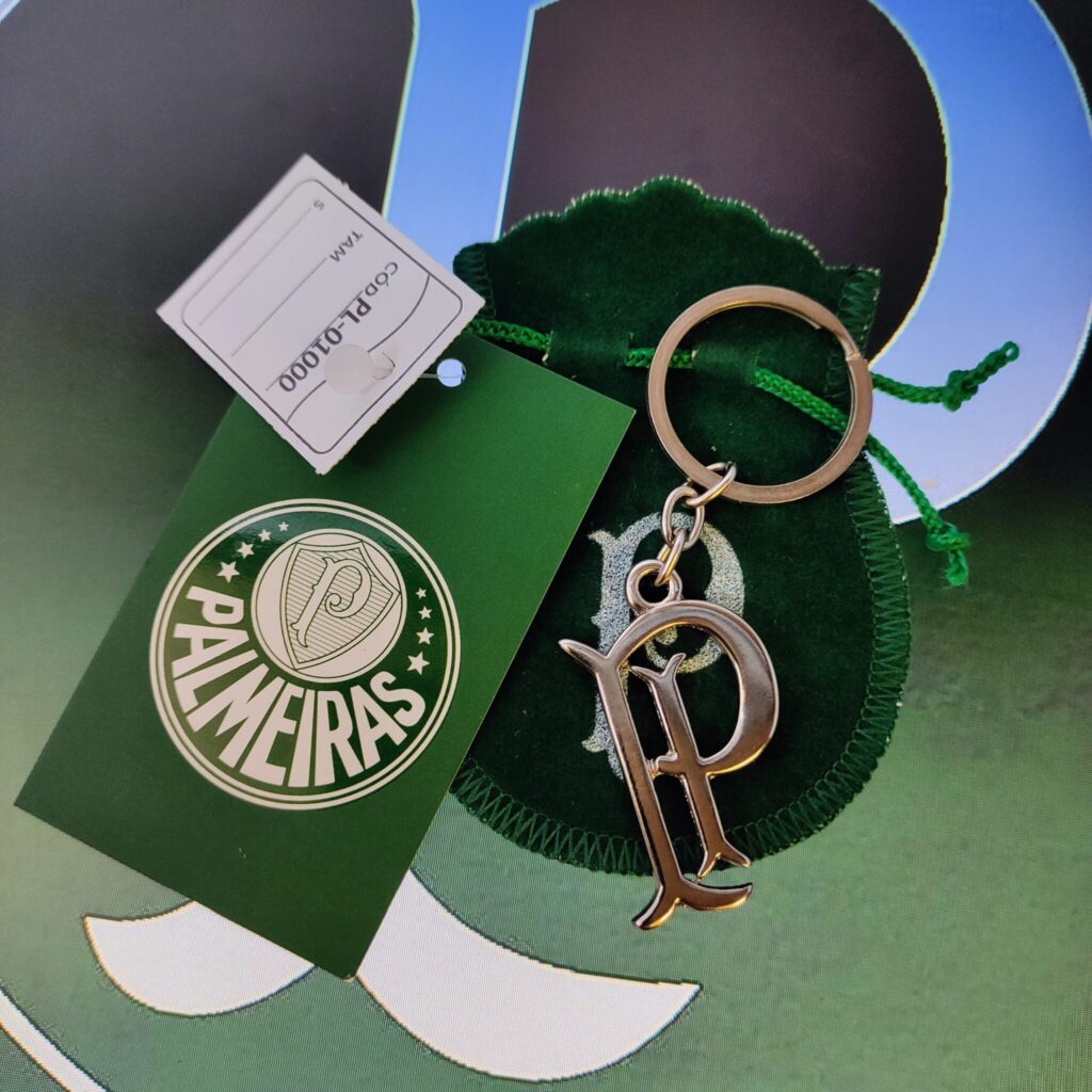 Chaveiro palmeiras oficial em metal 1915