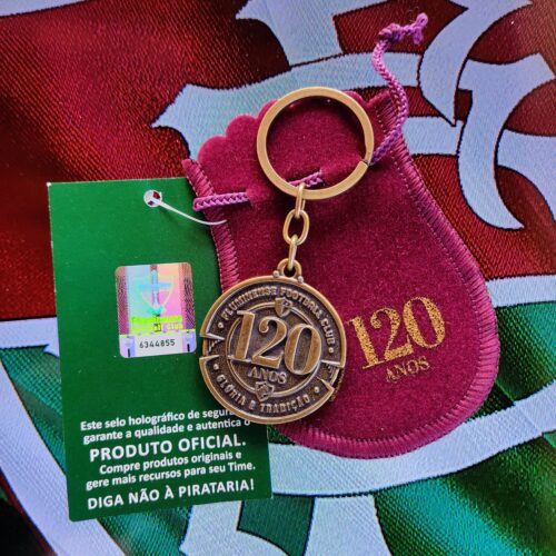 Chaveiro Oficial Comemorativo 120 Anos do Fluminense: Ostente seu amor pelo Tricolor com estilo!