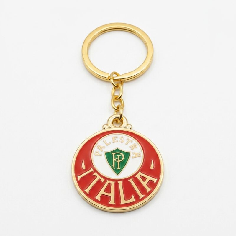 Chaveiro Palmeiras Oficial Palestra Itália 1914 em metal e resina.