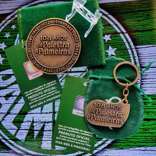 Moeda Palmeiras 108 anos de verdão