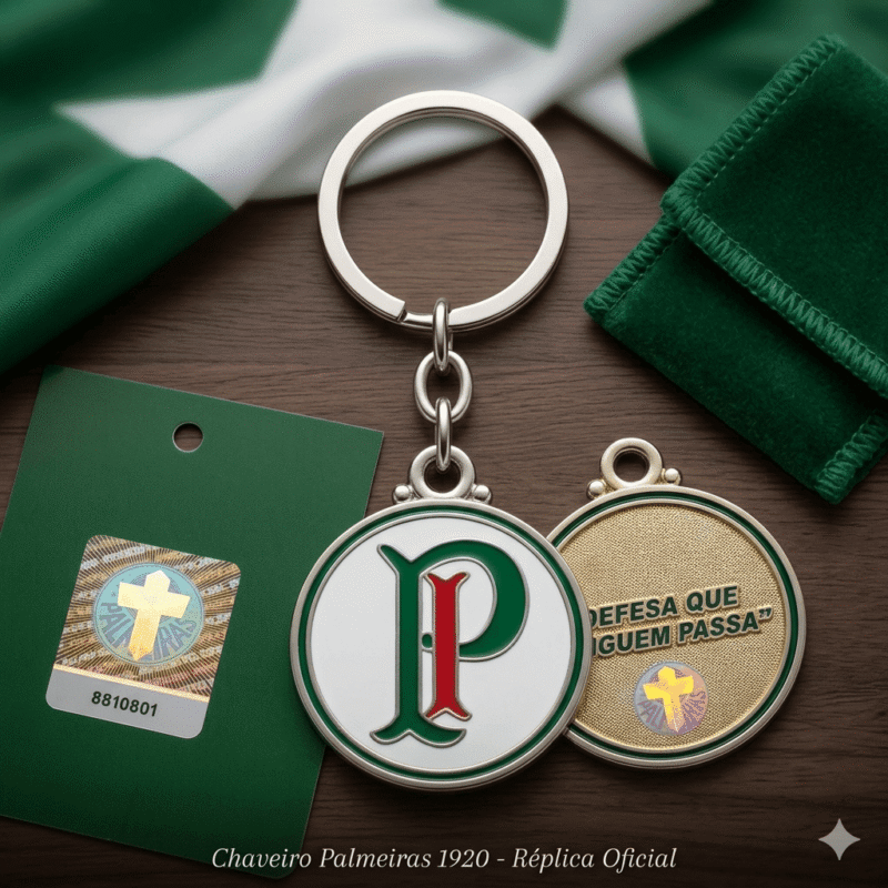 Chaveiro Palmeiras Oficial 1920 PL01004 Metal Zamak Sabiart Licenciado