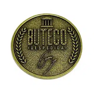 Brindes personalizados em metal - medalha buteco gustavo lima