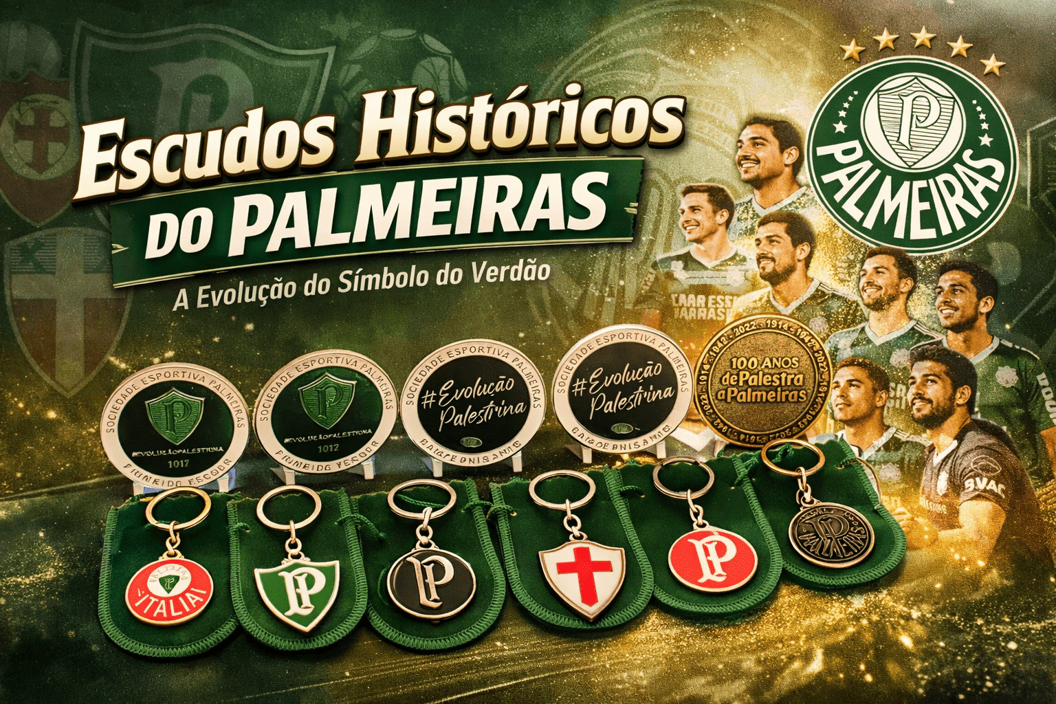 escudos do palmeiras e fabricação de brindes personalizados em metal