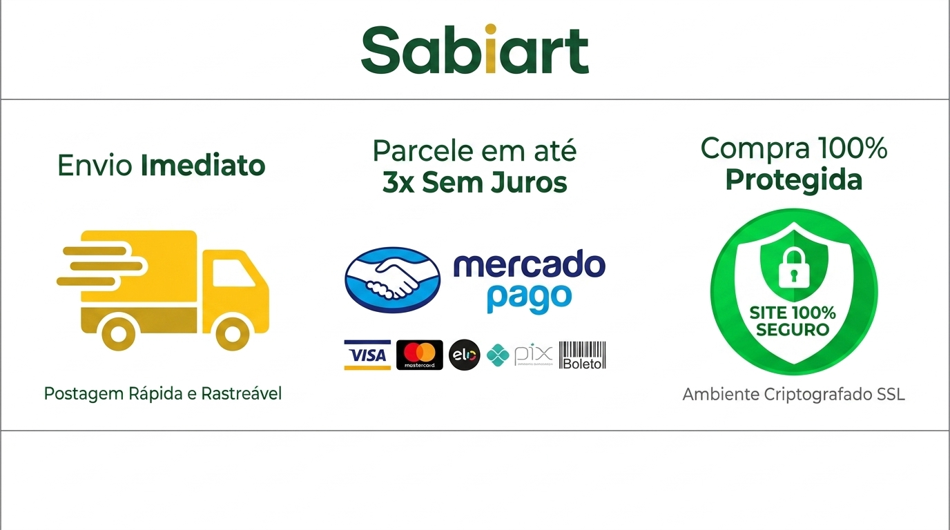 logo formas de pagamento e segurança sabiart metais