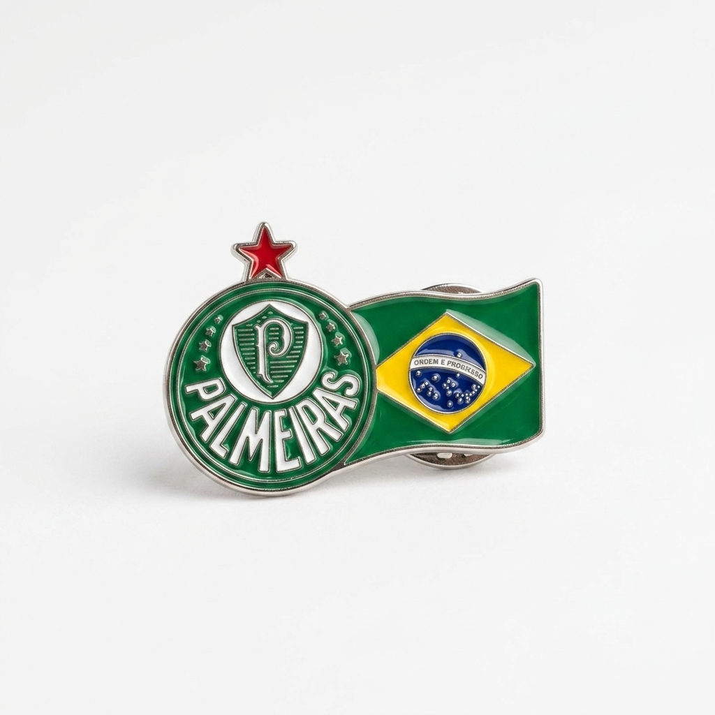 Pin palmeiras x brasil prateado oficial | Sabiart - Imagem 2