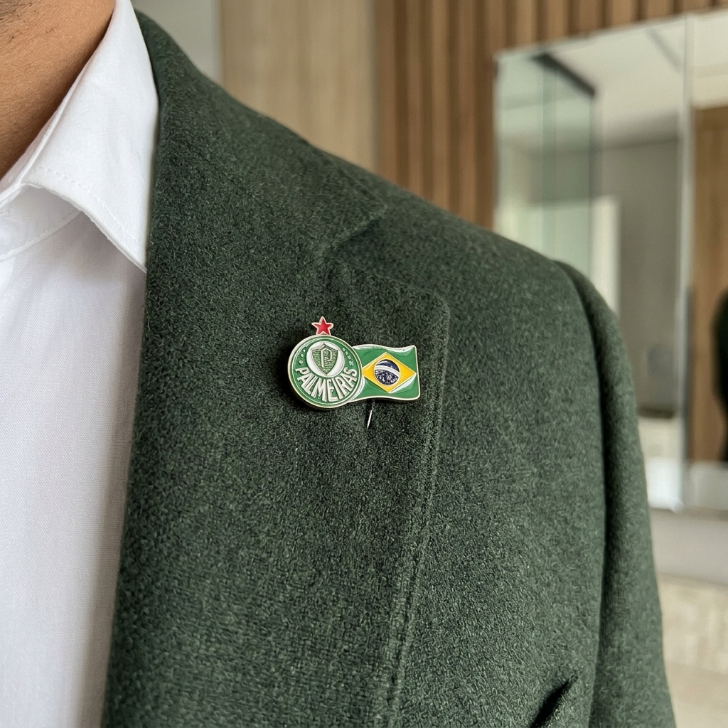 Pin palmeiras x brasil prateado oficial | Sabiart - Imagem 3