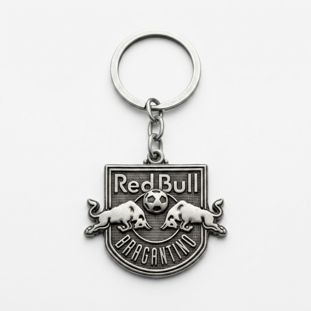 Chaveiro red bull bragantino preto fosco oficial | Sabiart - Imagem 2