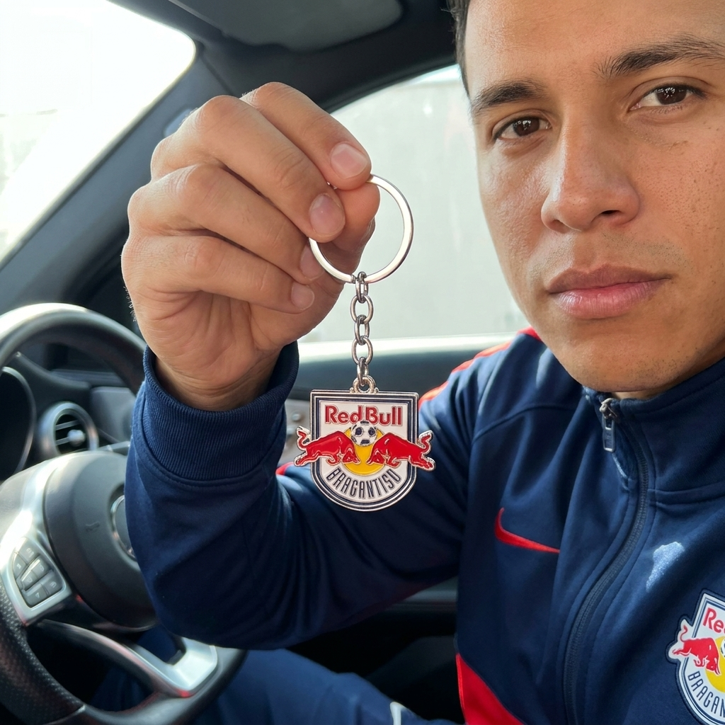 Chaveiro Red Bull Bragantino Resinado Oficial - Imagem 5