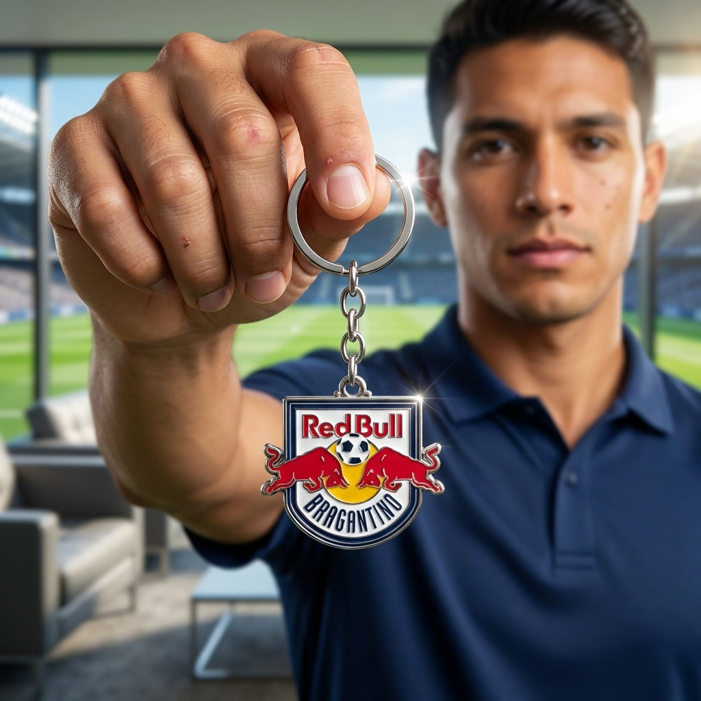 Chaveiro Red Bull Bragantino Resinado Oficial - Imagem 7