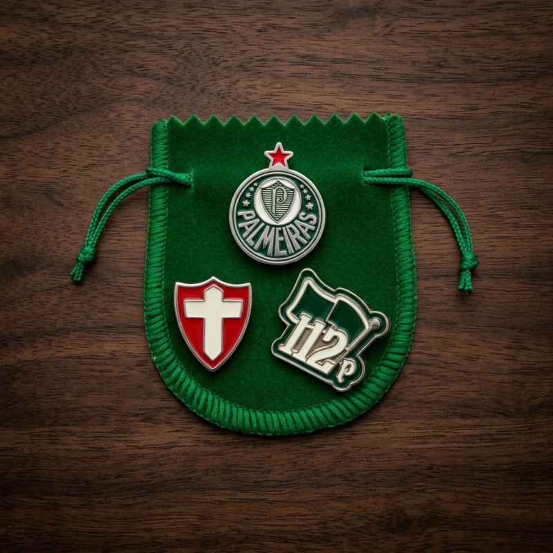 Kit 3 pins palmeiras oficial | Sabiart